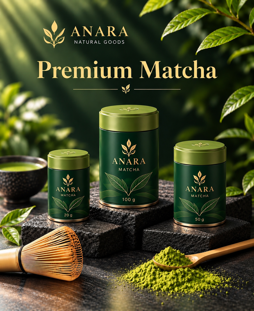 Anara Premium Matcha 20g & 50g, 100g