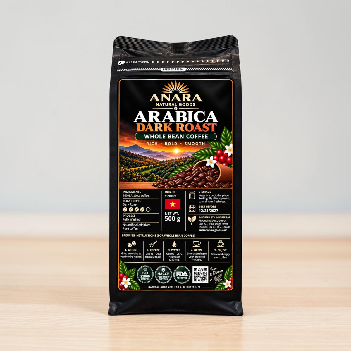 Anara Arabica Dark Roast