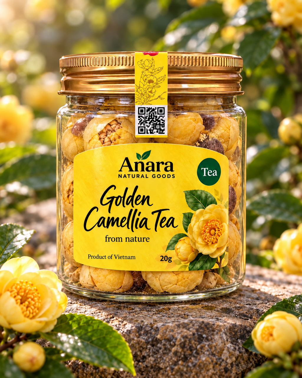 Premium Golden Camellia Tea Ja - 20g & 50g