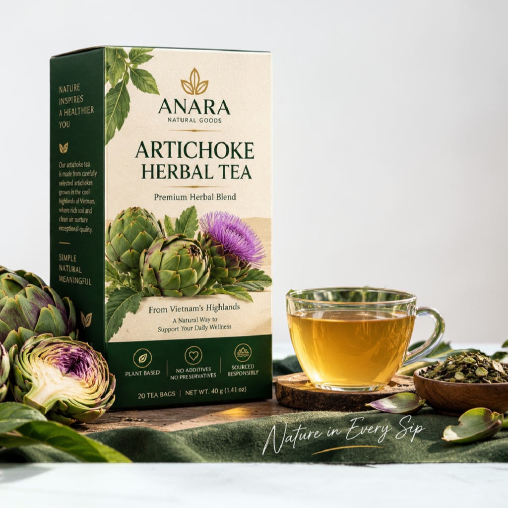 Anara Premium Artichoke Herbal Tea – 20 Tea Bags, 40 g