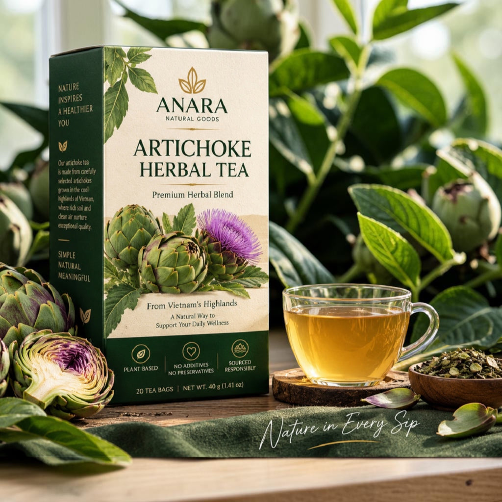 Anara Premium Artichoke Herbal Tea – 20 Tea Bags, 40 g