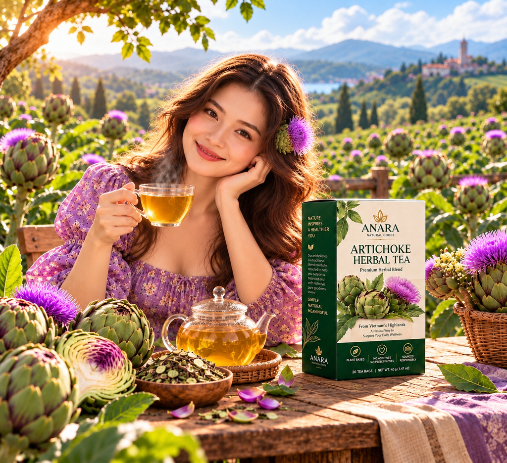 Anara Premium Artichoke Herbal Tea – 20 Tea Bags, 40 g